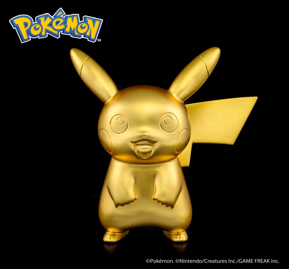 SGC's life-size Pikachu gold-leaf exhibition statue
